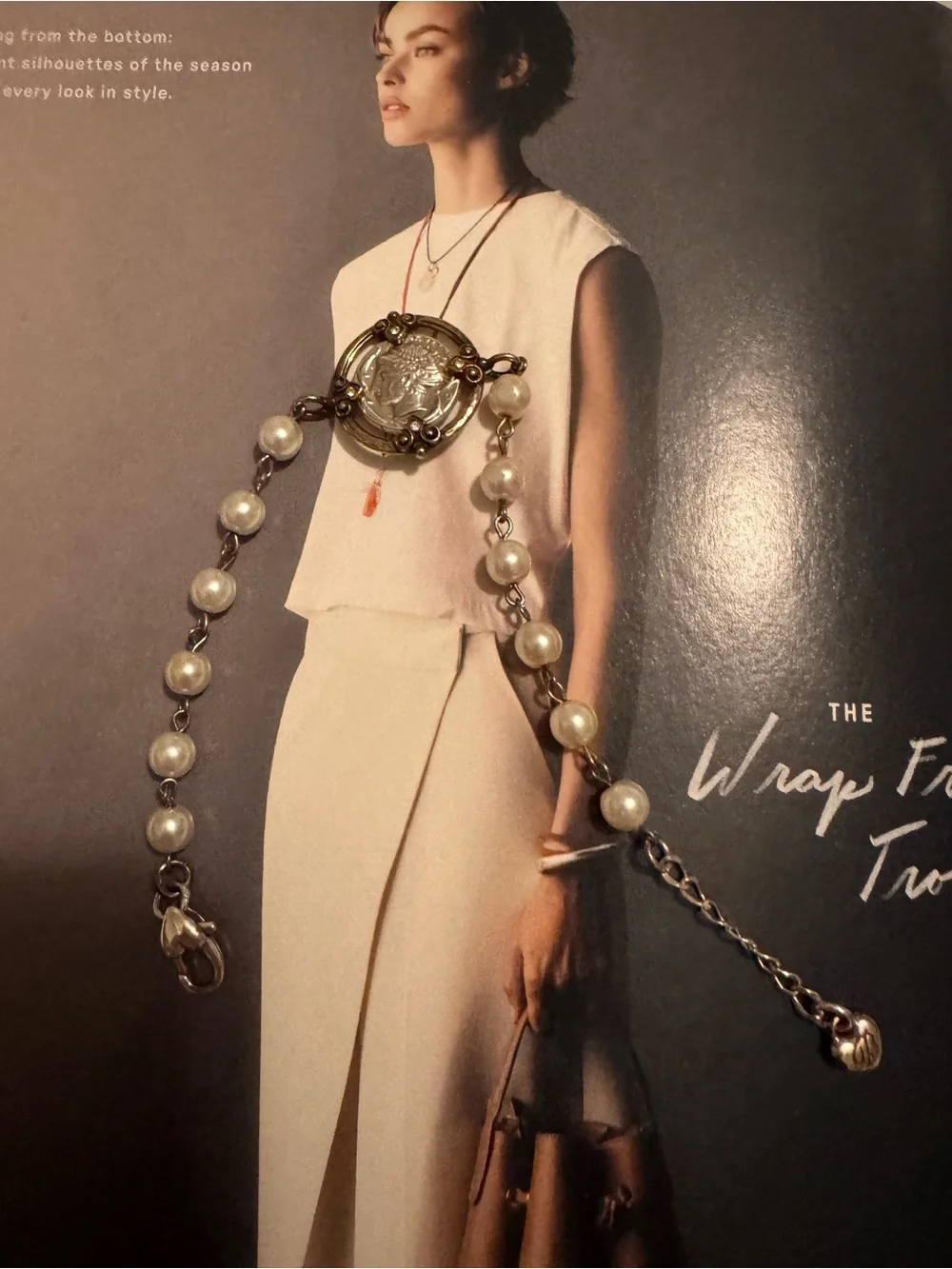 Brighton Silver-Tone Faux Pearl bracelet with Medallion - Picture 3 of 3